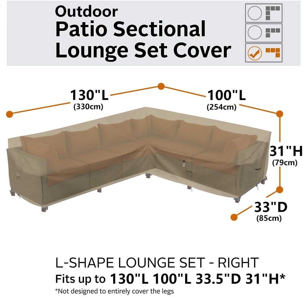 Patio Deck Box Cover, 63x30 Inch Fire Pit Covers with Straps and Handles, Waterproof Heavy Duty Outdoor Furniture Winter Cover for Keter, Suncast, Lifetime Container