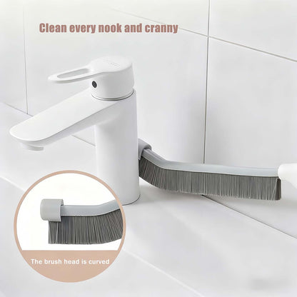 9-Piece Crevice Cleaning Brush Set, Hard Bristle Gap Scrubber Tools, Stiff Nylon Detail Brushes for Window Tracks, Bathroom Grout, Blenders & Kitchen Sink Detailing, Zero Cross-Contamination