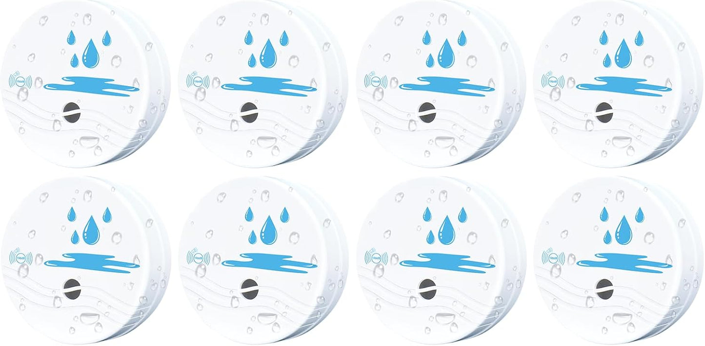 5 Pack Water Leak Detectors for Home, 100dB Waterproof Water Sensor Alarm Leak Detector for Basements, Bathrooms, Laundries, Sinks, and Windows(Battery Included)