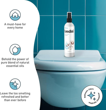 Odorcide Loo-Dini Lavender Vanilla 8oz Toilet Spray & Bathroom Spray – Use This Bathroom Spray Odor Eliminator Before You Go – Poop Spray For Toilet and Bathroom Air Freshener & Bathroom Deodorizer