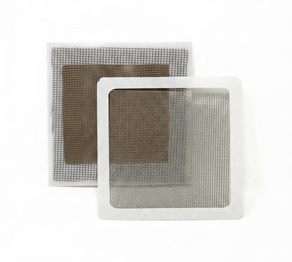 Screen Repair Patch Kit, 2 Pack 3.5" x 3.5" Adhesive Fiberglass Screen Repair for Window, Door & Patio Screens (Gray)
