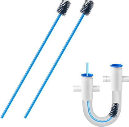 2 PCS Condensate Trap Flexible Drain Brush, 48 Inch Drain Line Cleaning Brush, Condensate Traps Clean for Condensate P-Trap and HVAC Systems