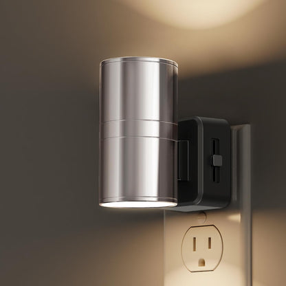 L LOHAS LED Night Light Plug in, Night Lights Plug into Wall, Light Sensor, 0-100LM Soft White 3000K, Dimmable Night Light, Modern Nightlight for Kids Bathroom Hallway Bedroom Kitchen Stairway, 2 Pack