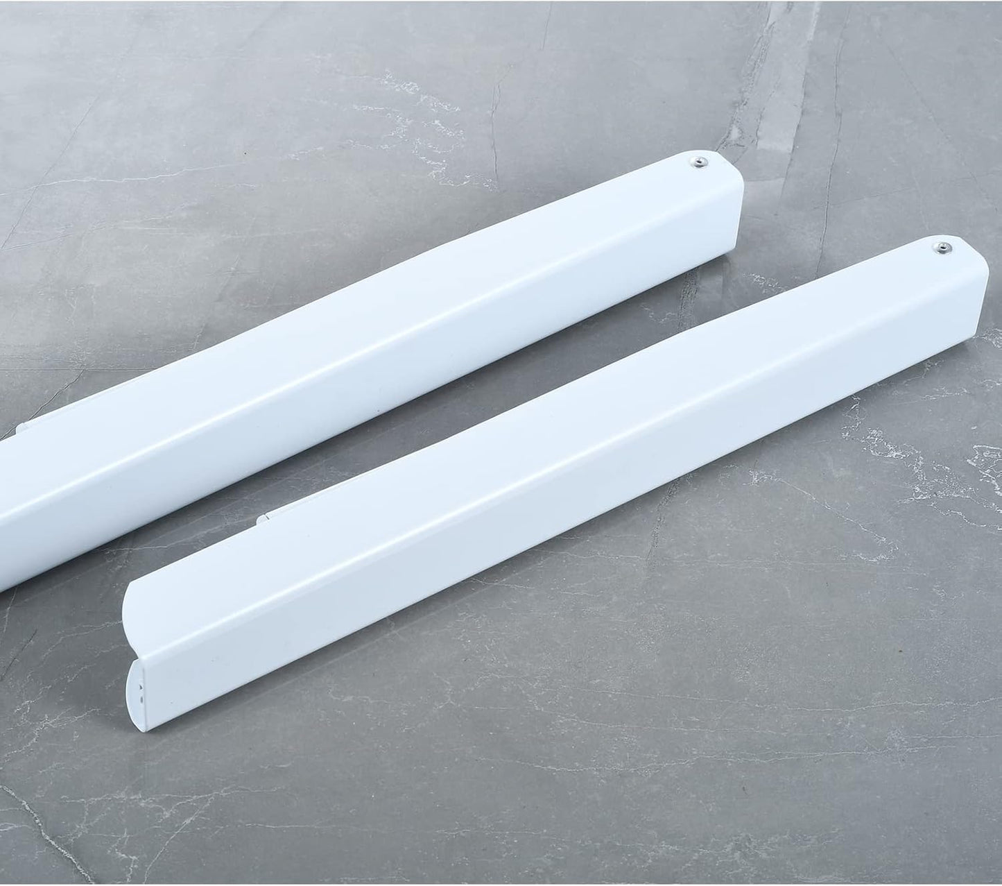 White Retractable Clothes Rack 2 Pack - Wall Mounted Folding Clothes Hanger Drying Rack for Laundry Room Closet Storage Organization