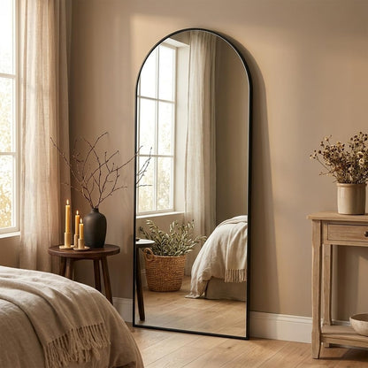 59"x16" Floor Mirror Full Length, Arched Full Length Mirror with Stand, Full Body Mirrors for Bedroom Living Room or Cloakroom Gold