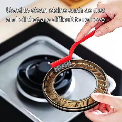 Cleaning Brush Home Kitchen Clean Wire Brush for Gas Stove Smoke Machine, Gap Cleaning Brush, Hard Bristle Crevice Cleaner Brush, Crevice Cleaning Tool, Wire Clean Brush Set,