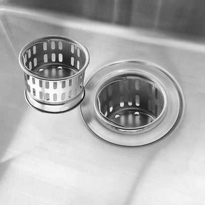 2PCS Sink Strainer Basket with Handle 3.03 inch Diameter Deep Cup with Handle Sink Drain Strainer Stainless Steel for Kitchen Sinks Tank