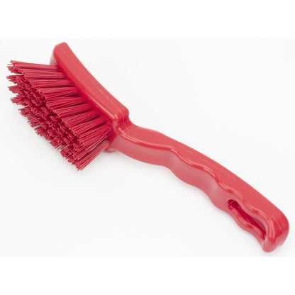 SPARTA 41395EC09 Plastic Scrub Brush, Detail Brush, Kitchen Brush With Hanging Hole For Cleaning, 7 Inches, Green
