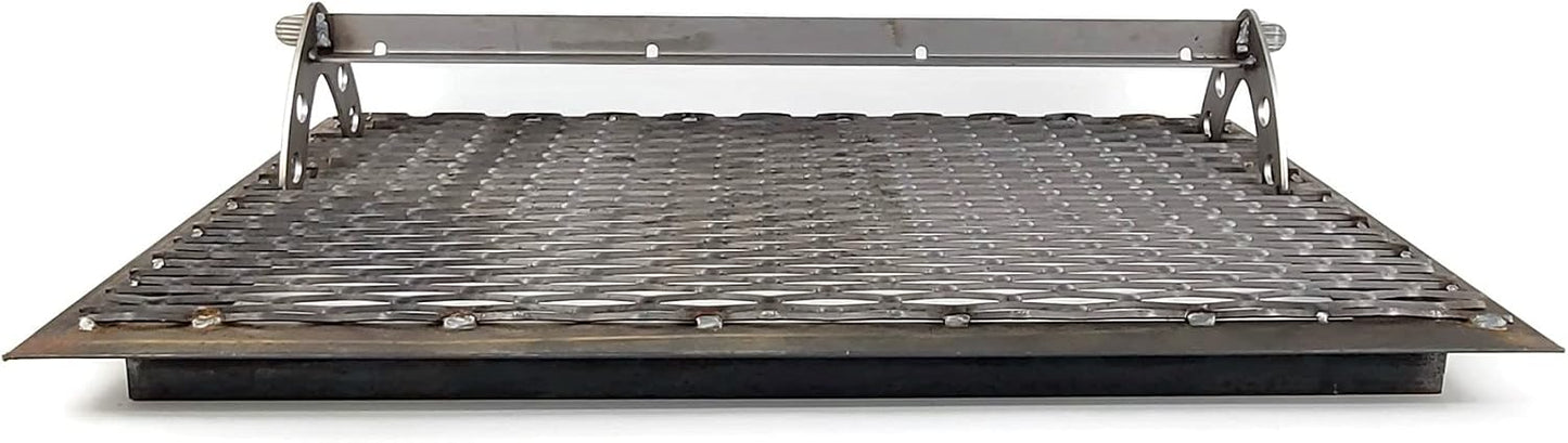 Steel Expanded Iron Heavy Duty Outdoor Boot and Shoe Scraper Cleaner 19 to 34 Inches (22x34 Inches Large)