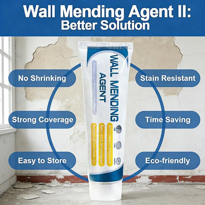 2026 New Multi-Functional Drywall Patch Repair Kit with Scraper - Quick Drying Wall Mending Agent Paste for Holes, Cracks, Nail Holes, Dents & Small Damage (3 Pcs)