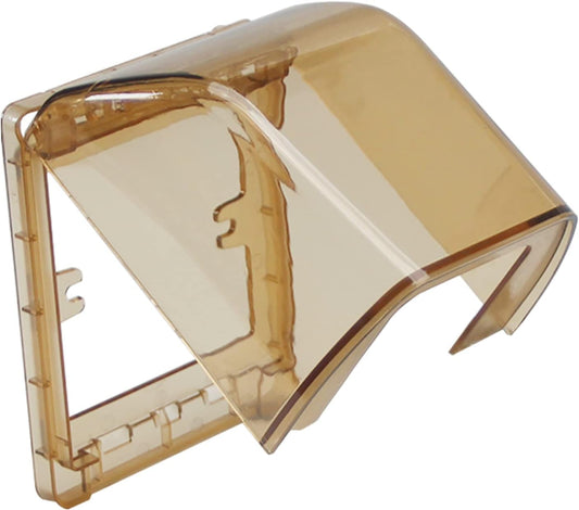 Fielect Weatherproof In Use Outdoor Outlet Cover 86Type Clear Electrical Outlet Cover Box 5" x 8.4" x 1.9"