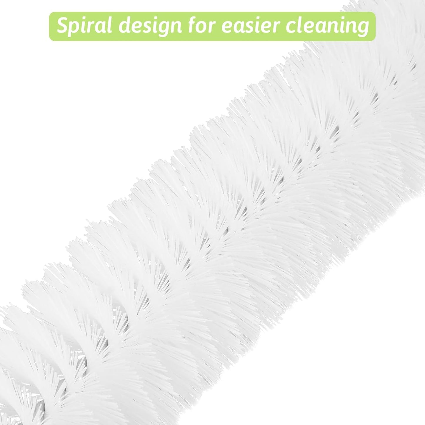 Sewer Drain Brush, Drain Clog Remover, 22.83inch Flexible Long Pipe Snake Hair Clogs Catcher Cleaner Tool for Toilet, Kitchen Sink, Sewer Drain, Bathroom Tub