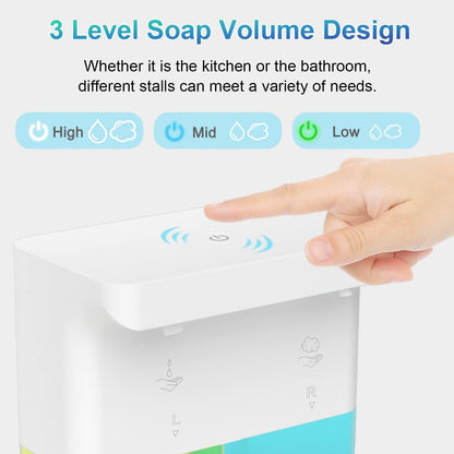 Automatic Soap Dispenser Touchless Foaming: Soap Dispenser Rechargeable for Bathroom