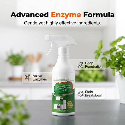 Kitchen Cleaner Spray, Heavy Duty Oil Stain Remover, Multi-Purpose Household Cleaner for Cooktop, Oven, Stove, Range Hood, Fast Grease Cleaning, 100ml/3.38 Fl.Oz (1)