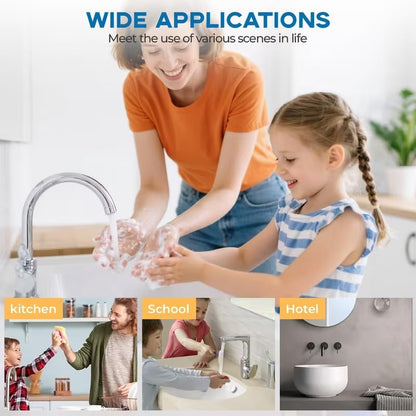 Automatic Soap Dispenser Touchless,Rechargeable Foaming Soap Dispenser,15oz/420ml Smart Hand Soap Dispensers,4-Level Adjustable,Wall Mount for Bathroom Kitchen Dish Soap