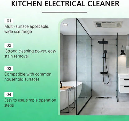 Electrolyzed Ion Kitchen Cleaner Spray (120ML) - Fast-Acting Kitchen Degreaser for Oven, Stove & Range Hood - Gentle No-Scratch Kitchen Appliance Cleaner with Odor Eliminator
