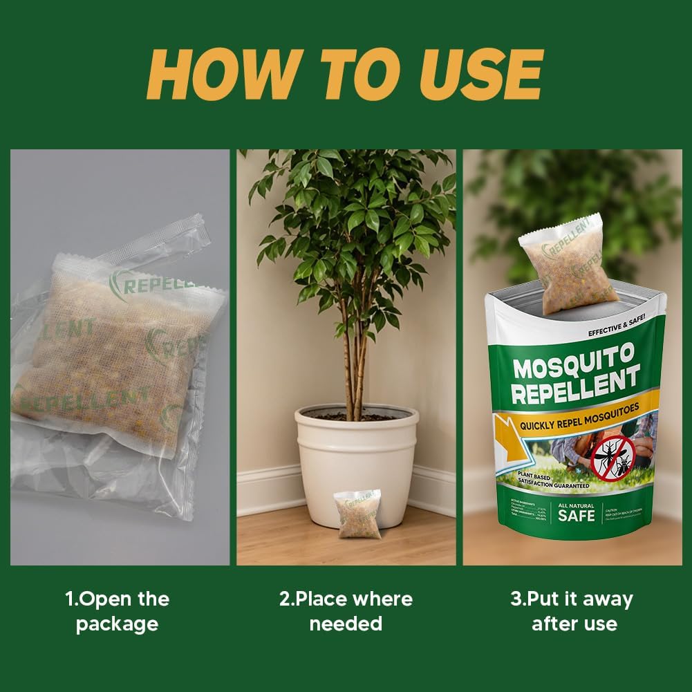 Mosquito Repellent, Mosquitoes Repellent Indoor, Keep Mosquito Away, Covers 120 sq ft of Space,Safe for People and Pets, Perfect for Patio,Bedroom,Garden,Camping-8P