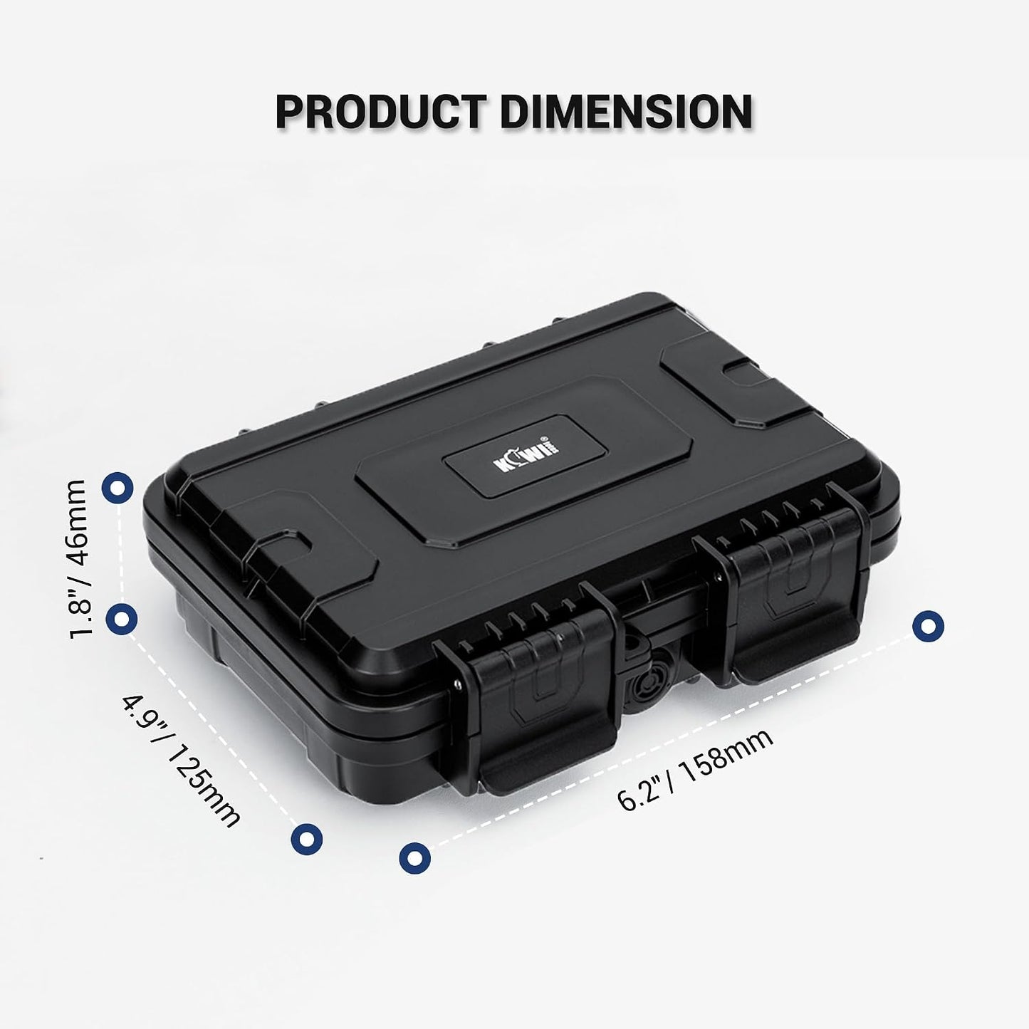 24 Slots CR2 CR123 CR123A Lithium Battery Organizer Case, IP67 Waterproof Hard Case for CR17345/CR16340/CR18350/CR15270(CR2) Explosionproof Batteries Storage Holder for Household Outdoor Camping