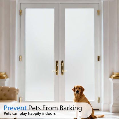 Frosted Window Film, Removable Glass Door Privacy Film, Suitable for Bathrooms, Offices, Static Cling Decorative Film, Reusable Window Stickers (Pure, 17.5X78.7 Inch)