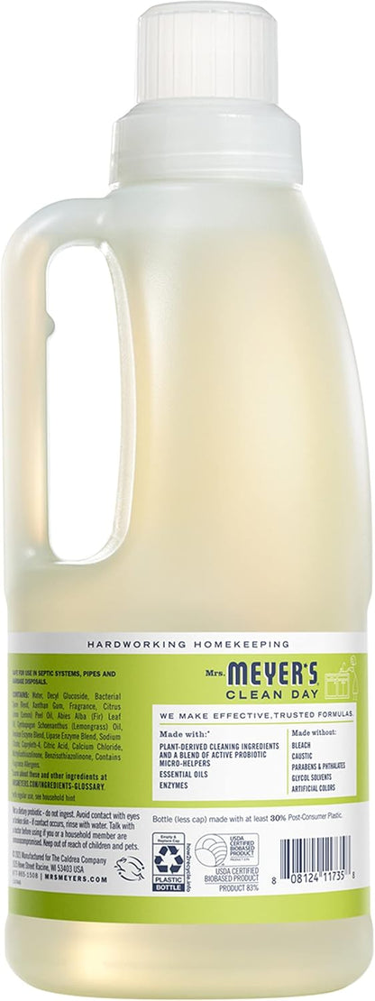 MRS. MEYER'S CLEAN DAY Probiotic Drain Maintenance Liquid, Lavender, Freshens Disposals and Drains, 32 Fl Oz