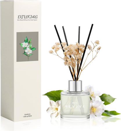 3 Pack Fragrance Reed Diffuser, 50ML Lavender Jasmine Lemongrass Aromatherapy Diffuser Set with 12 Black Fiber Sticks,Air Freshener for Bedroom Bathroom Office, 8.2X 6.6X 2.1 inch