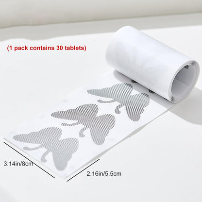 30Pcs Window Screen Patches Repair Kit, Butterfly Shape Window Screen Repair Kit for Mesh Door, Strong Adhesive Fiberglass Quick Tape