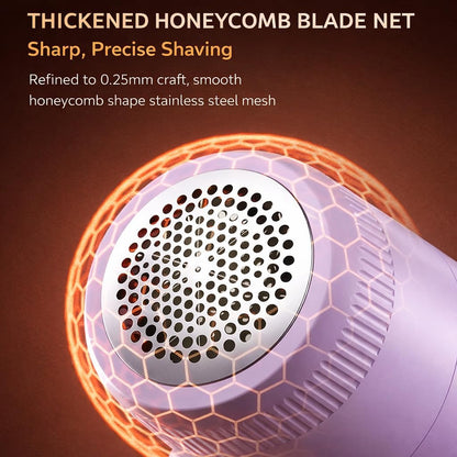Fabric Shaver Lint Remover, Rechargeable Clothes Shaver for Sweaters, Furniture, Couch, Remove Fuzz and Pilling from Blankets, Jackets, Bedding, Purple