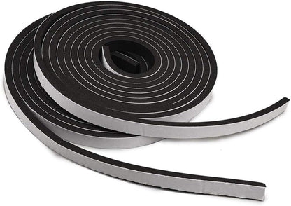 TamBee Weather Stripping Foam Tape 1/2 Inch Wide X 1/2 Inch Thick,High Density Foam Strip Self Adhesive Weatherstrip Insulation Foam Rubber Seal Strip 13 Ft(2 Rolls of 6.5 Ft Long Each)
