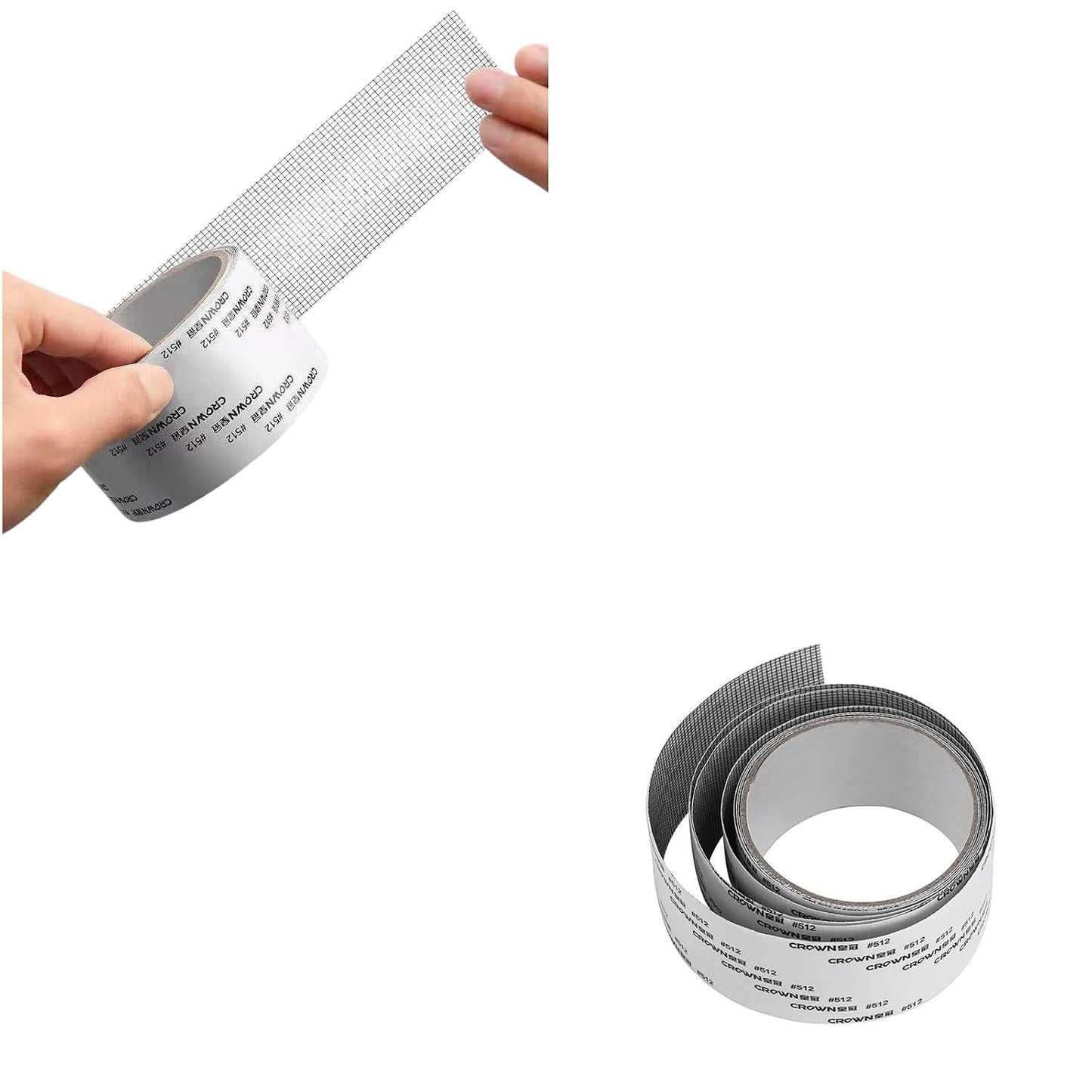 Strong Adhesive Window Screen Repair Tape Self-Adhesive Mesh Patch for Doors & Windows, Heavy Duty Fiberglass Kit for Fixing Tears & Holes – Easy to Cut (Black,1pcs)