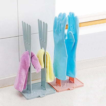 Glove Drying Rack,Dish Glove Holder,Kitchen Gloves Holder,Reusable Washing Rack,Sink Stand,for Kitchen,Laundry,Bathroom
