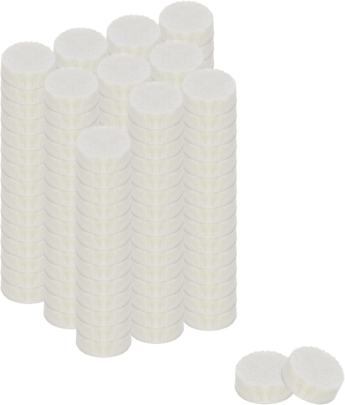 uxcell Furniture Pads, 50Pcs 1.25" - Round Self Adhesive Felt Furniture Pads, Floor Protectors for Furniture Feet Chairs Legs Hardwood Floors (Beige)