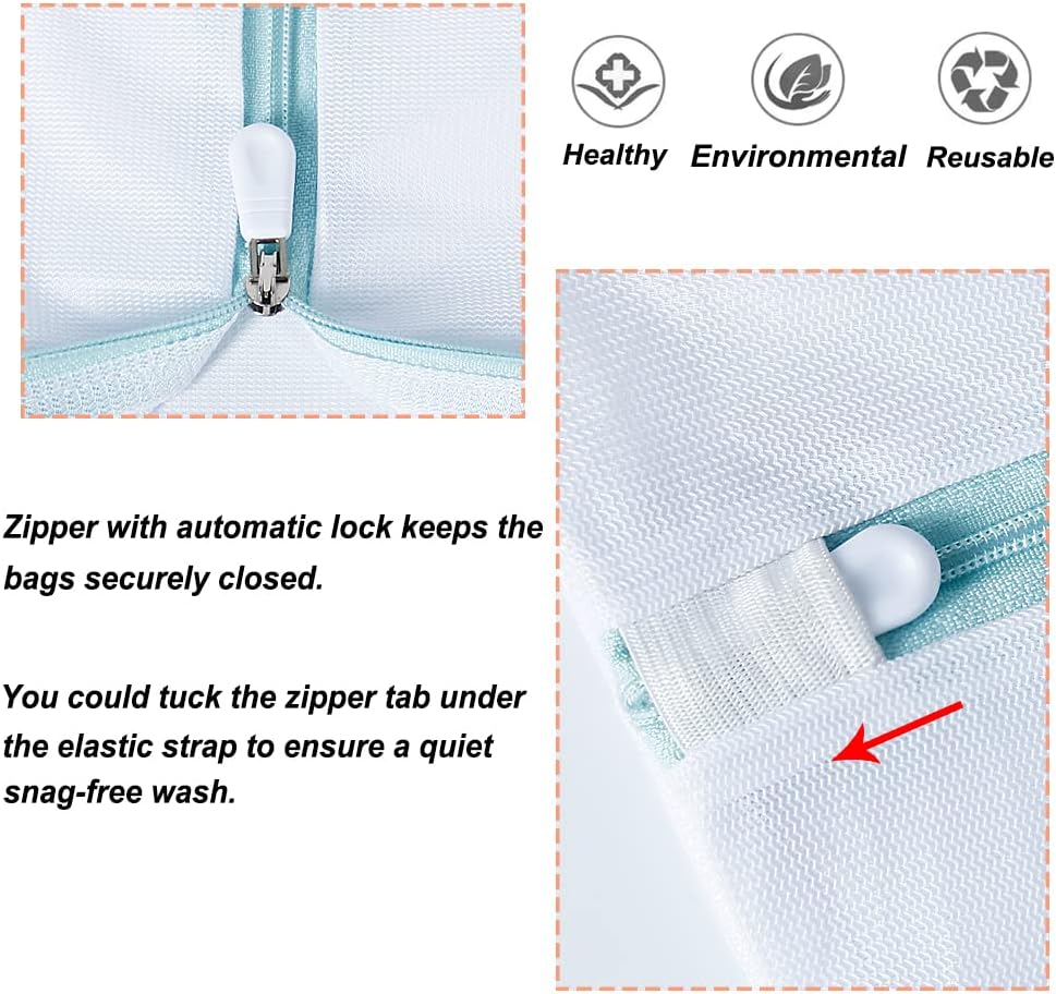 Tenn Well Extra Large Mesh Laundry Bags, 2 Pack 43 x 35 inch Jumbo Delicates Bag for Washing Machine, Large Mesh Bags for Delicates, Coats, Blankets, Bedding, Toys, Pet Items