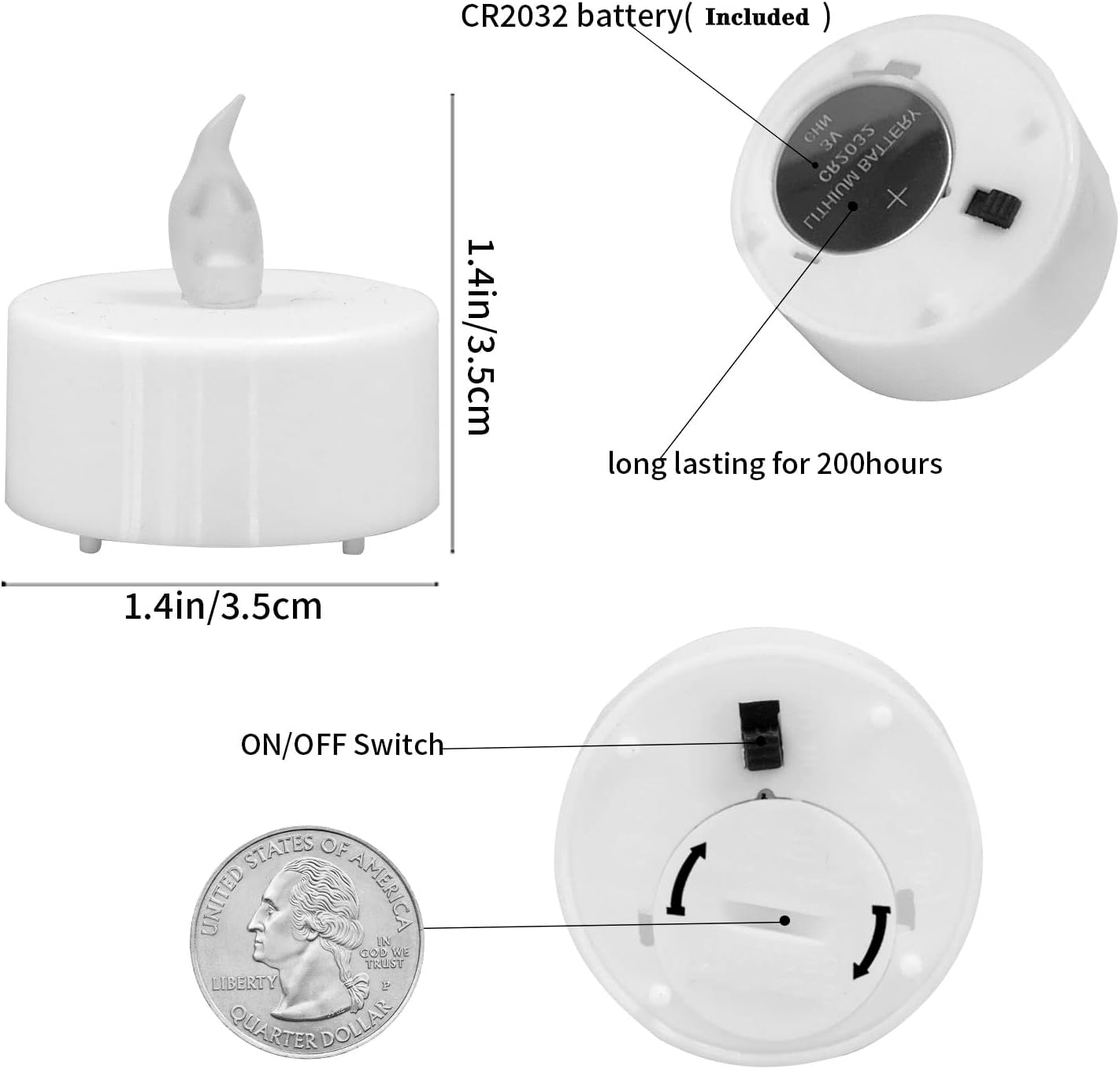 Flameless Flickering LED Battery Candles :Set of 3 Ivory Real Wax Pillar Operated Fake Faux Lights with Remote Control and Timer Function Flicker Candle for Decoration Christmas Votive Garden Outdoor