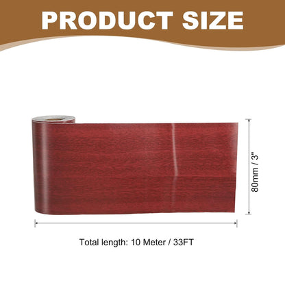 PATIKIL Self Adhesive Wood Grain Repair Tape 33'x 3", Multi-Use Realistic Wood Grain Repair Patch for Furniture Floor Door Table Chair Windows Handicraft DIY, Yellow Teak