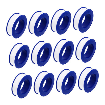 MAGICLULU 12rolls High-Temperature PTFE Plumber Tape for Water Pipe Sealing Leak Prevention and Reliable Thread Sealing Plumbing Applications