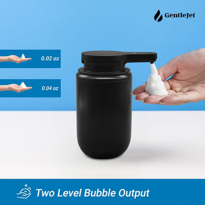 GentleJet SimpleFoam Automatic Foaming Soap Dispenser – Touchless Sensor, USB-C Rechargeable, IPX5 Waterproof, Dual Output for Bathroom Kitchen Sink, ABS Compact Design