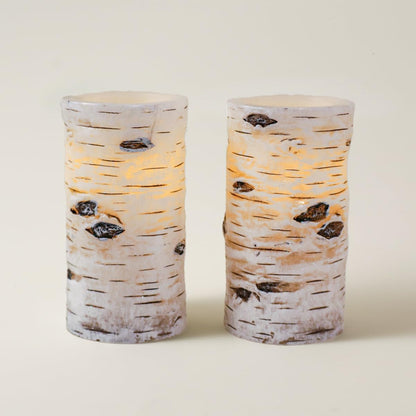 H-BLOSSOM Flickering Flameless Candles Ivory Real Wax Pillar with Embedded String Lights LED Candles Battery Operated with 10 Key Remote and Cycling 5H Timer Set of 3 (3" x 4"/5"/6") (Silver)