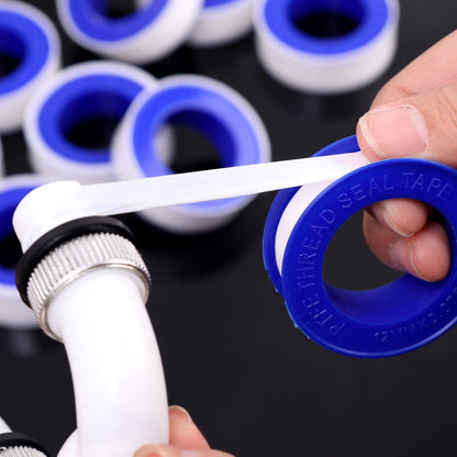 10Pcs Water Pipe Stop Leaks Sealing Tape Sink Drain Pipe Thread Duct Tapes Plumbing Fitting Repair Tool Waterproof PTFE Sealant Tape ﻿