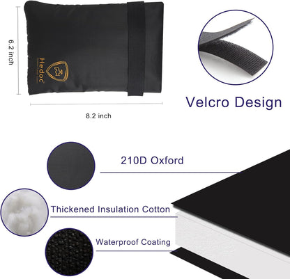Hedoc Pro Outdoor Faucet Covers for Winter Freeze Protection, 4 Pack 6'' W x 8.2'' H Winter Faucet Insulation Cover Socks, Hose Bib Covers for Winter (Faucet Cover 4 Pack)