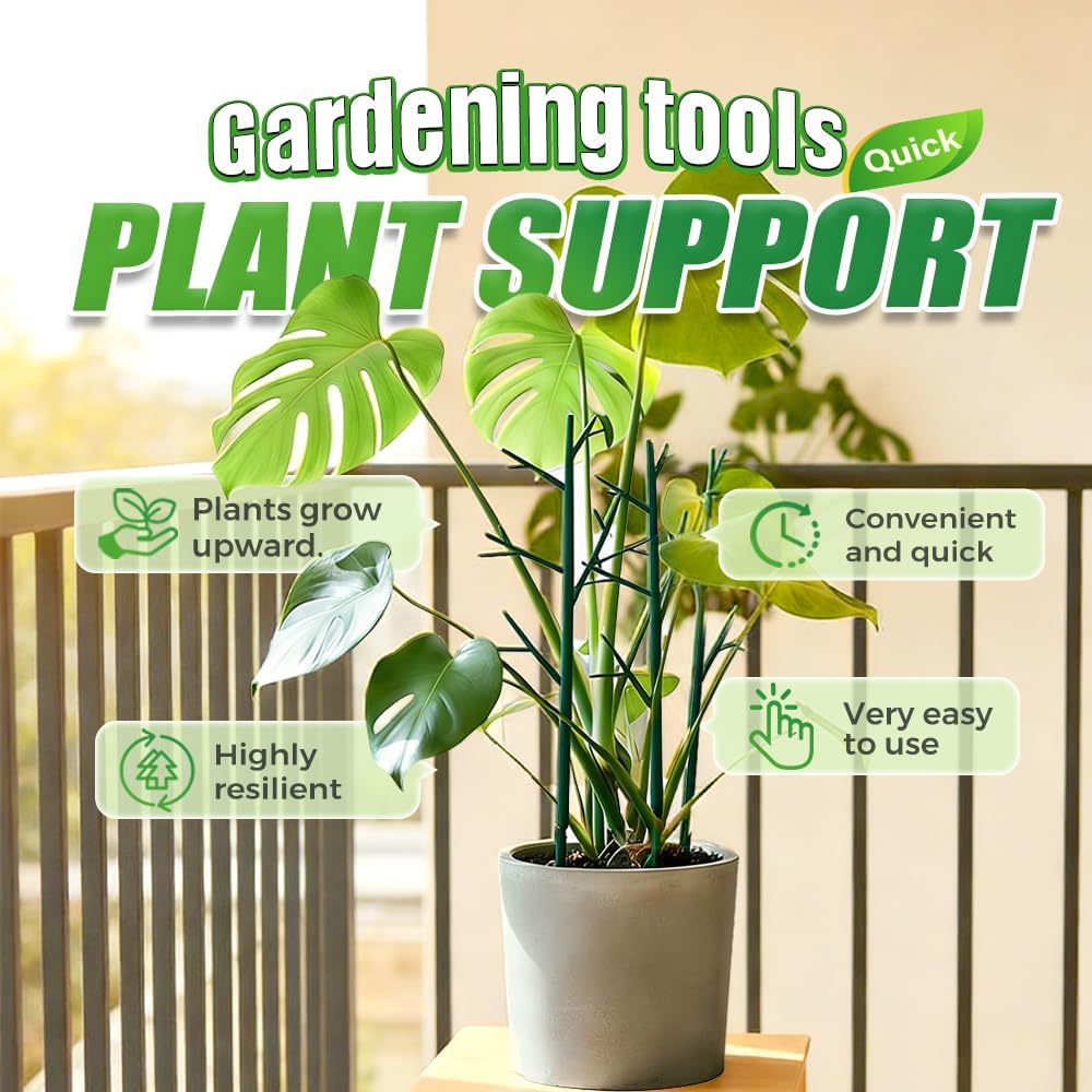 5 Pack Monstera Plant Support, Garden Plant Support Stakes for Indoor Outdoor Plants, Climbing Plant Support Structures Plant Holder Stick Moss Pole for Support Tall Potted Plants (5 Pack)