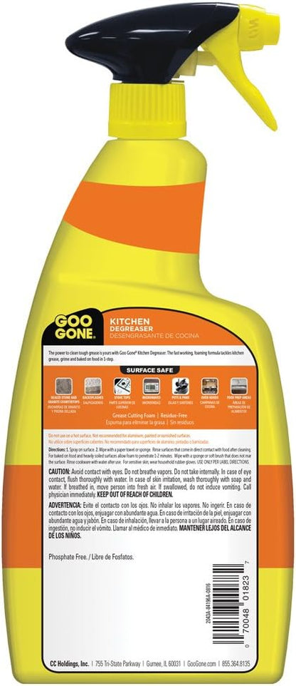 Goo Gone Degreaser - Removes Kitchen Grease, Grime and Baked-on Food - 14 Fl. Oz. - 2047
