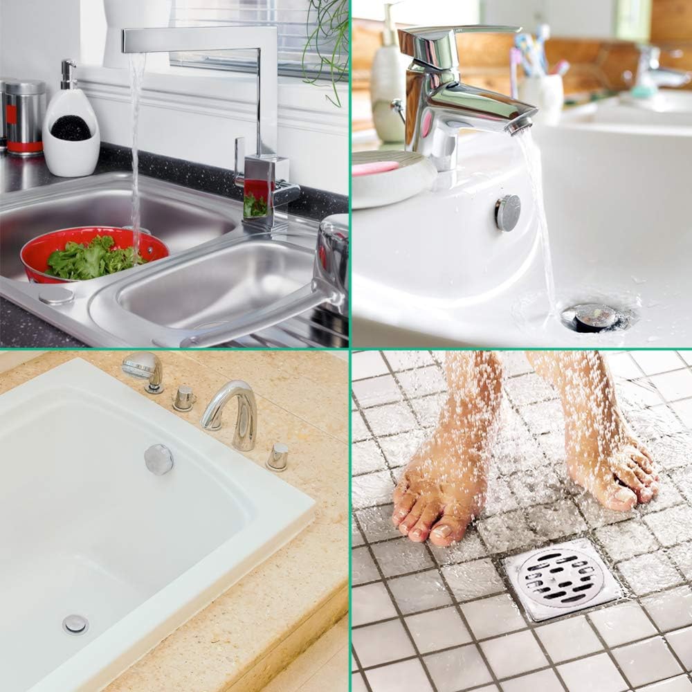 Longer Drain Clog Remover Sink Snake: 3 Pcs Hair Remover Tools for Shower Bath and Bathtub（25in Longer Size）