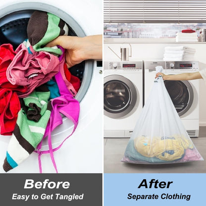Vivifying Extra Large Mesh Laundry Bag, 2 Pack XXL Oversize Honeycomb Mesh Wash Bags for Washing Machine, Coats, Stuffed Toys, Blanket, Bedding, Sweater, Delicates Clothes (27 x 35 Inches)