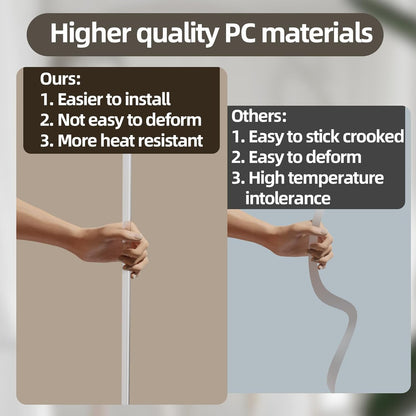 MONOID Corner Protectors 18" Clear Baby Safety Guards - Self Adhesive (5 Pack)