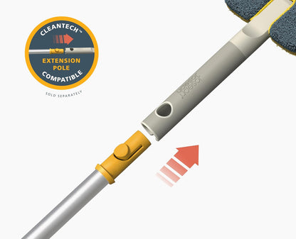 Joseph Joseph CleanTech 2-in-1 Tile and Tub Scrubber and Grout Cleaning Brush with V-Shaped Bristles