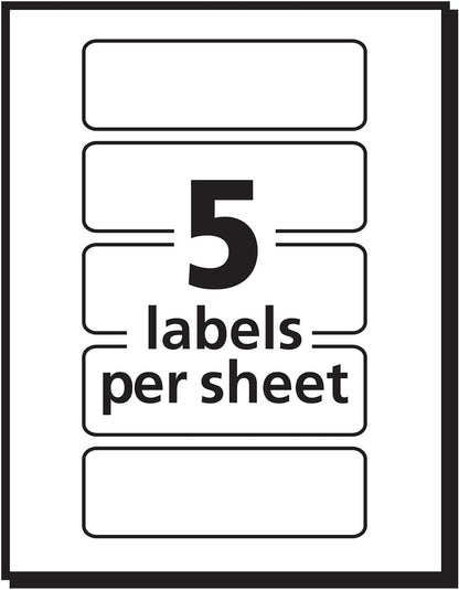 Avery Removable Print or Write Color Coding Labels, 1 x 3 Inches, 200 Labels (5481)