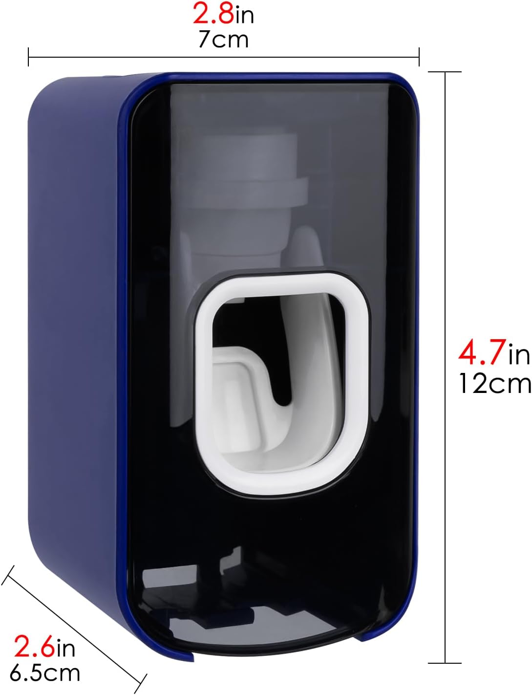 2 Slot Toothbrush Holder and Toothpaste Dispenser Wall Mounted, Automatic Toothpaste Squeezer, 2 in 1 Tooth Brush Toothpaste Organizer for Shower (Grey)