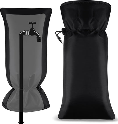 Large Faucet Cover, Outdoor Winter Faucet Protector, Spigot Cover Water Spigot Socks for Freeze Protection, 23.6'H x 11.8'W, Thickened Waterproof Insulation for Outdoor Garden Hose Tap(1 Piece)