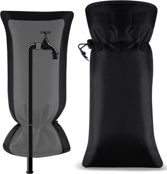 Large Faucet Cover, Outdoor Winter Faucet Protector, Spigot Cover Water Spigot Socks for Freeze Protection, 23.6'H x 11.8'W, Thickened Waterproof Insulation for Outdoor Garden Hose Tap(1 Piece)