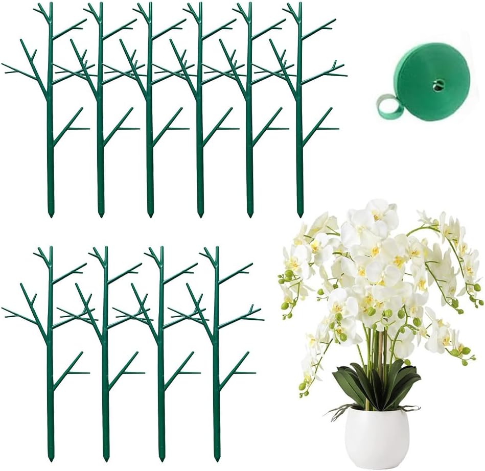 6 Pack Stackable Monstera Plant Support Stakes, Garden Plant Stakes for Indoor and Outdoor Plants, Moss Poles Holder Stick Monstera Plant Stem Supports Structures for Climbing Potted Plants (6 Pack)